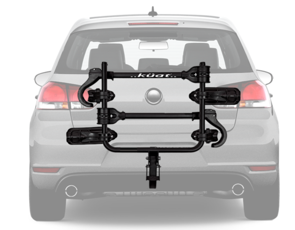 The Kuat Transfer V2 2 Bike is Kuats' best selling hitch style car rack. Hold up to 2 bikes securely on the back of your vehicle and out of the way, freeing space inside the car for your family and other precious cargo.Bikeworks.