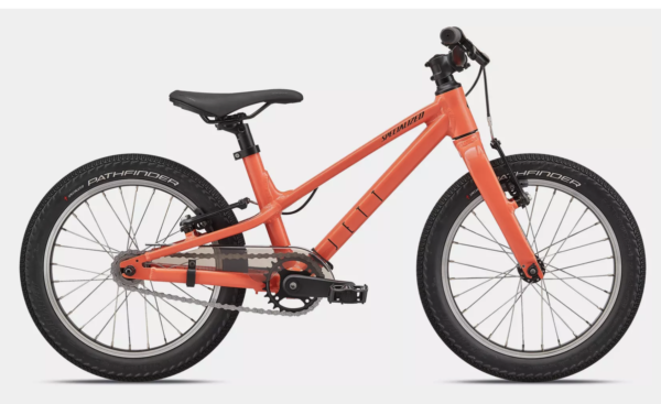 The Specialized Jett 16 is designed for younger riders who are just getting off their training wheels.