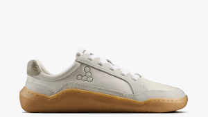 VivoBarefoot GOBI II Leather. This is our most natural style yet, constructed with 98% natural materials and a 100% natural outsole made in partnership with NFW. With its classic sneaker outline, innovative materials, and barefoot fit and feel, the Gobi Sneaker Premium redefines what it means to move as nature intended.