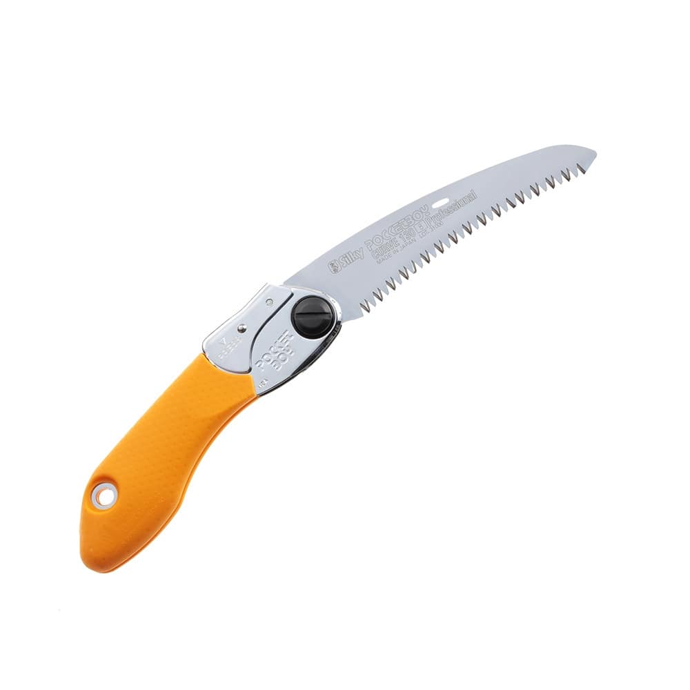 The PocketBoy Curve is a curved version of the popular PocketBoy 130 mm folding saw designed for 15-20% faster cutting than straight blade versions