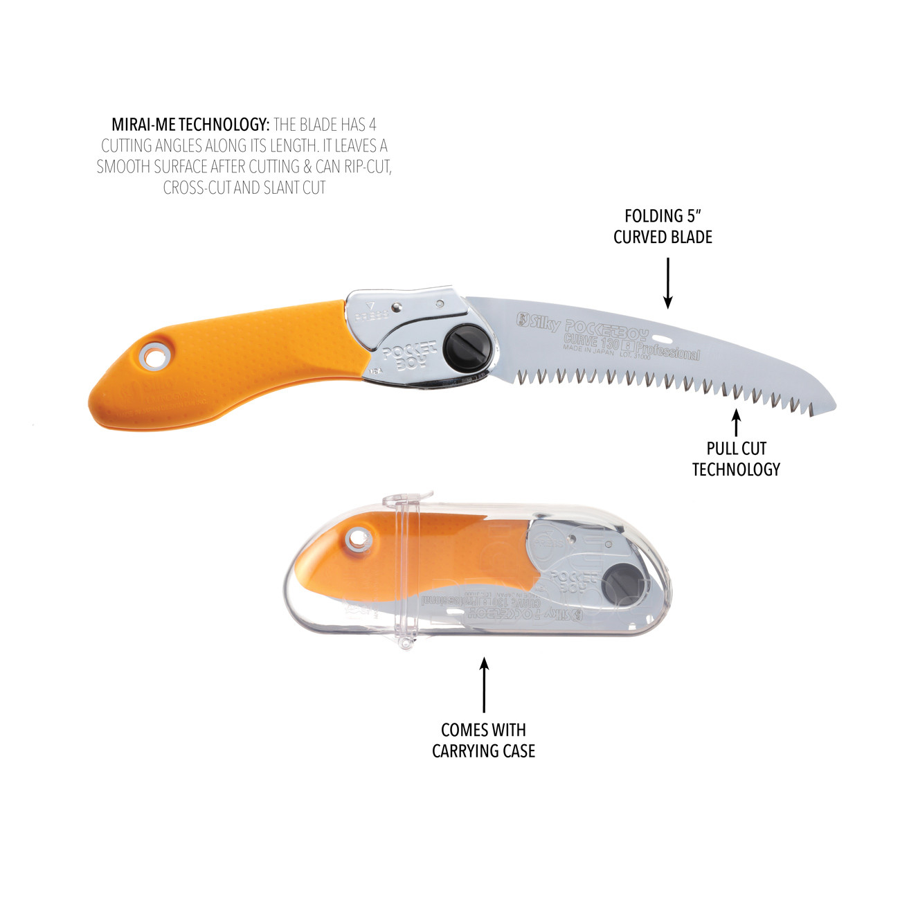 Silky Pocketboy Curve Pro 130mm Folding Saw - Image 4