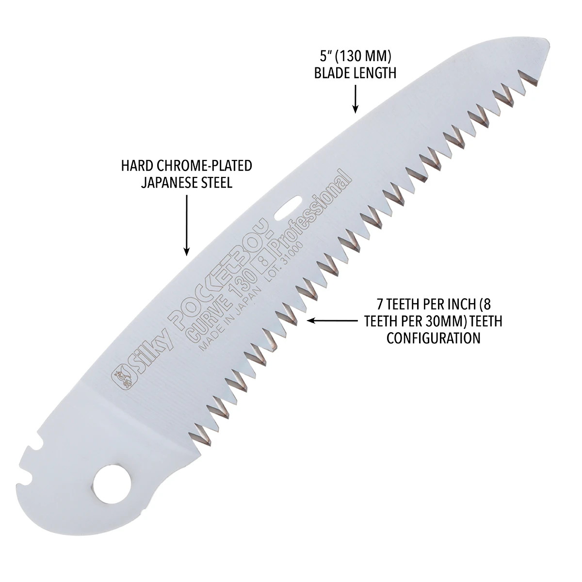 Silky Pocketboy Curve Pro 130mm Folding Saw - Image 3