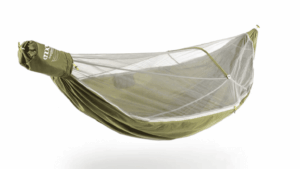 Extended 10' hammock body with structural ridgeline ensures a perfect hang every time Stowable bug net with DAC Featherlite spreader bar creates a tent-like canopy above your hammock Specialized ripstop fabric provides ultimate blend of comfort and strength Aluminum toggle system saves weight and will have you relaxing securely in seconds Interior gear loft, side pocket, and hanging accessory loop keep essentials close by Hammock Straps sold separately Designed for use with ENO Helios Ultralight Hammock Straps